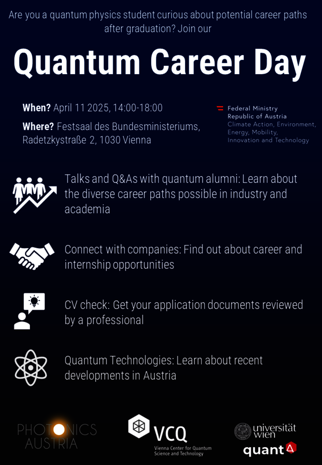 Quantum Career Day - quantA : Quantum Science Austria